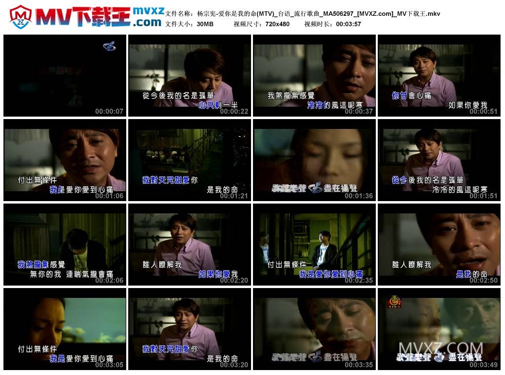 杨宗宪-爱你是我的命(MTV)_台语_流行歌曲_MA506297